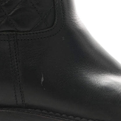 Chanel Calfskin Quilted Boots 37 Black 12 of 12