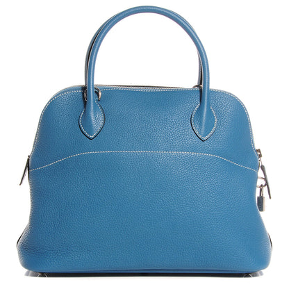 Hermes Taurillon Clemence Bolide 31 Blue Jean 3 of 25