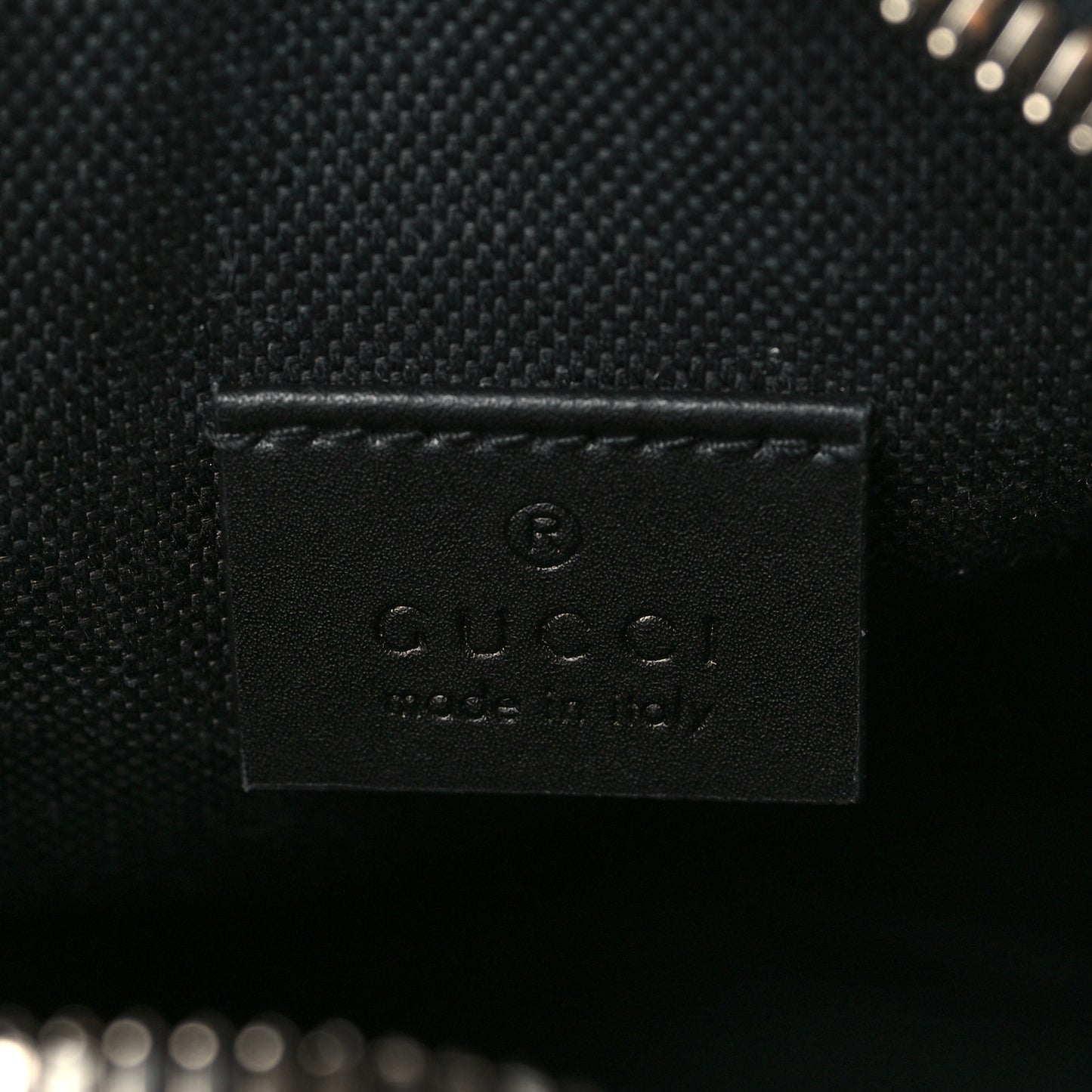 GG Supreme Monogram Appia Calfskin Web Messenger Bag Black