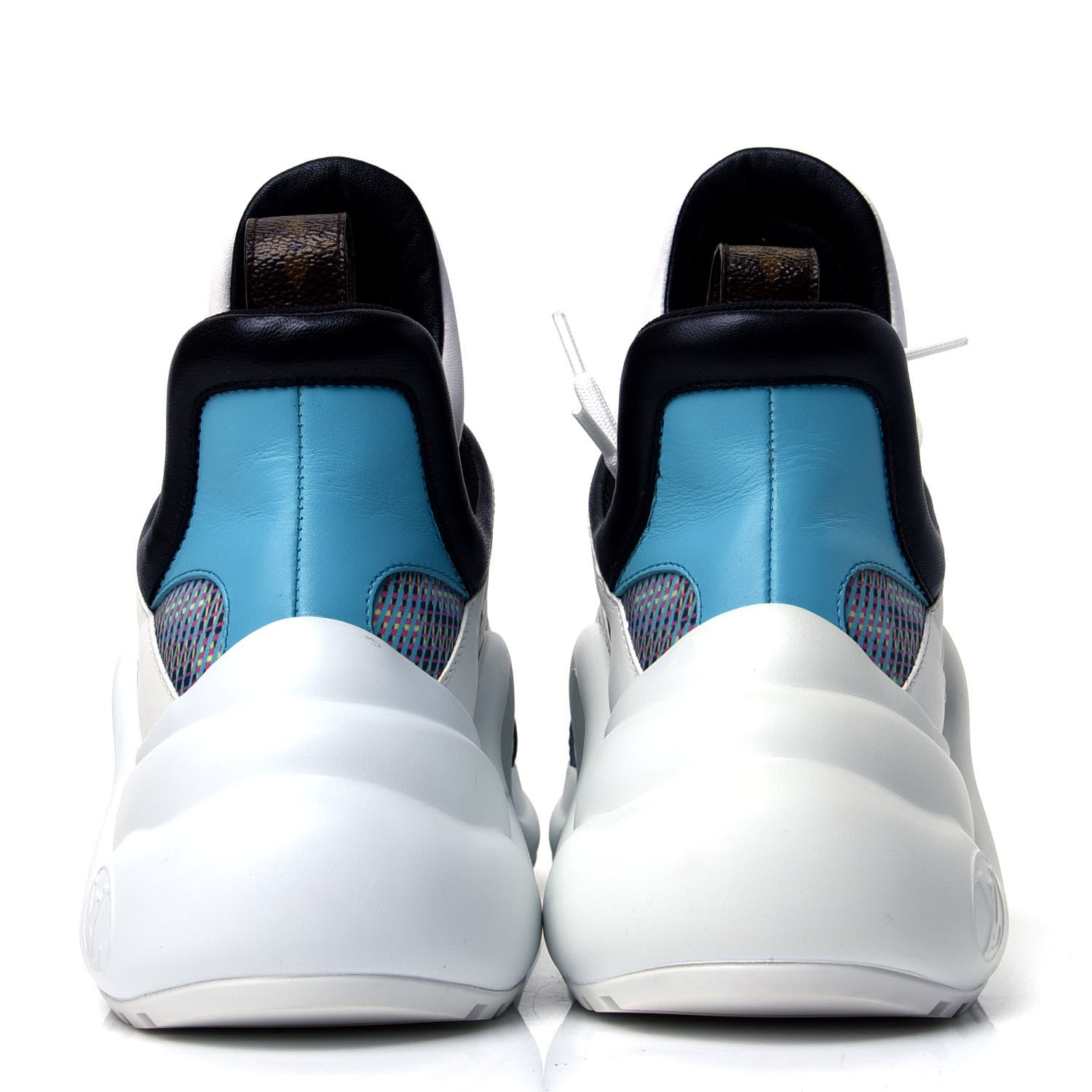 Louis Vuitton Calfskin Nylon LV Pop Archlight Sneaker 38 Blue 4 of 6
