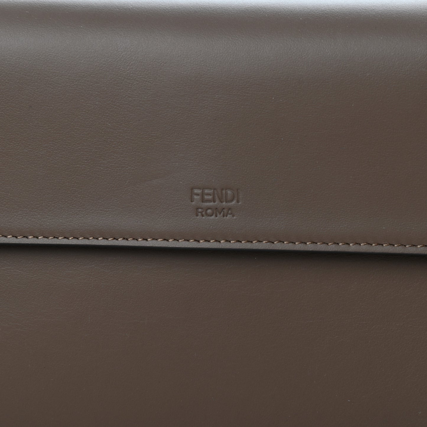 Vitello Century F is Fendi Bi-Color FF 1974 Embossed Kan I Shoulder Bag Maya Black