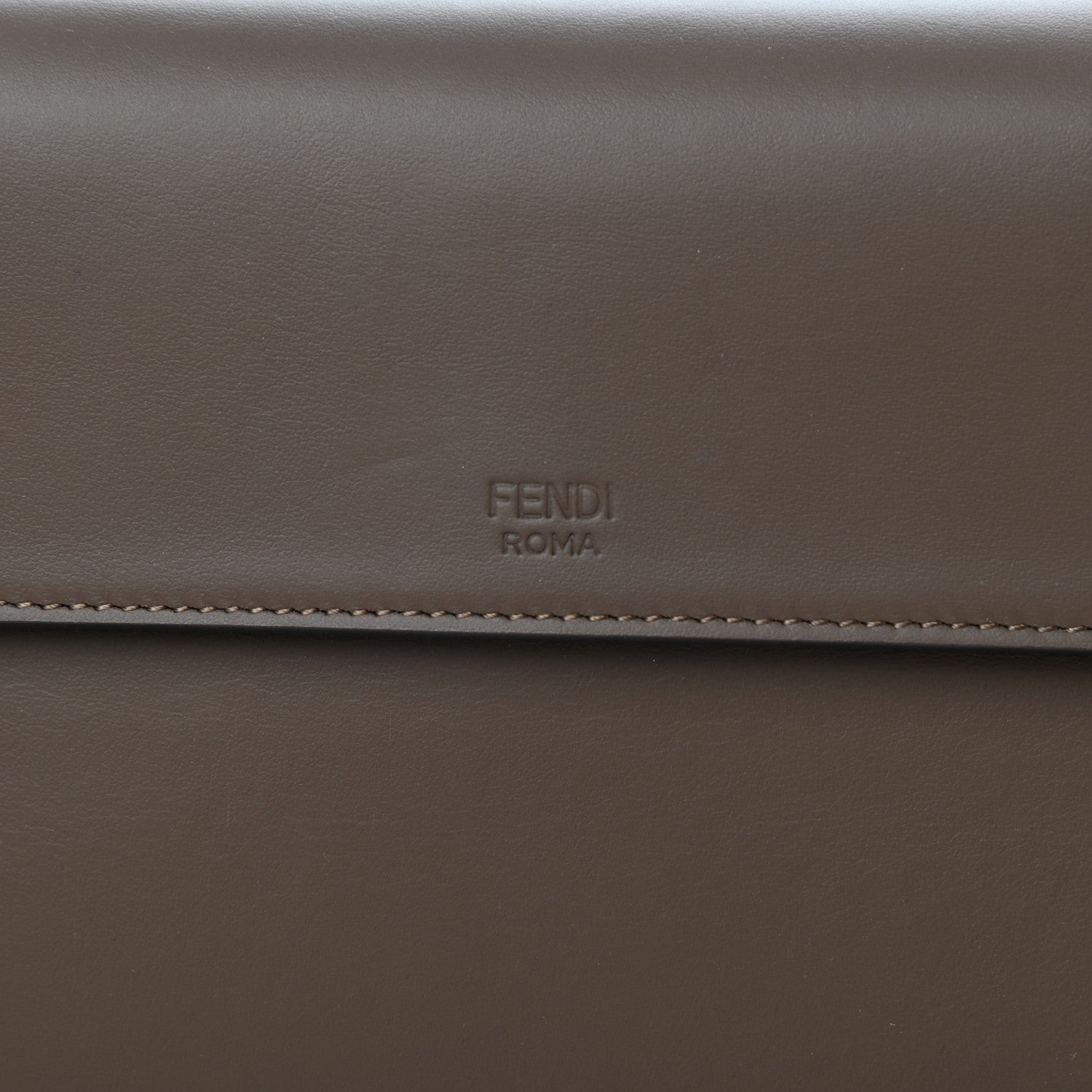 Fendi Vitello Century F is Fendi Bi-Color FF 1974 Embossed Kan I Shoulder Bag Maya Black 7 of 12