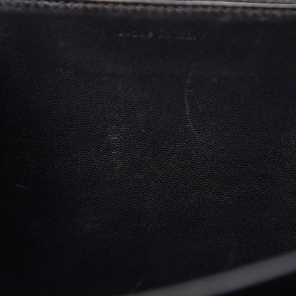 Celine Goatskin Medium Classic Box Flap Bag Black 12 of 13