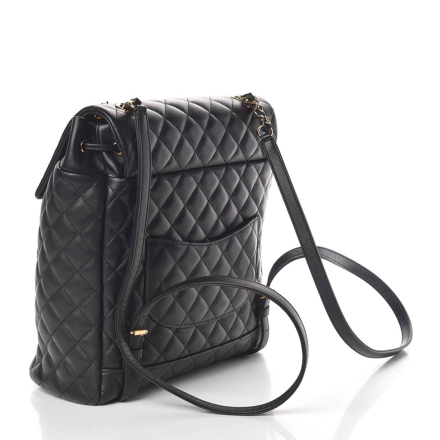 Chanel Calfskin Quilted Large Urban Spirit Backpack Black 3 of 12