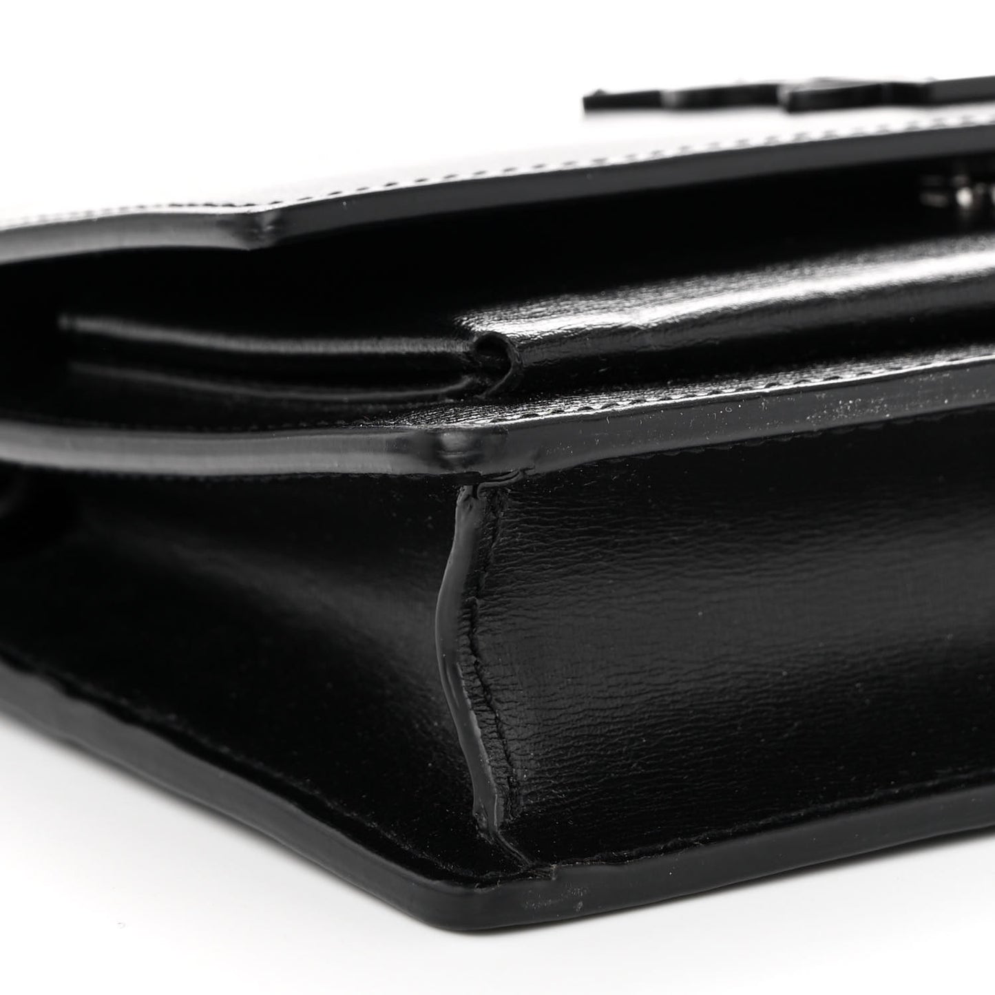 Calfskin Monogram Sunset Chain Wallet Black