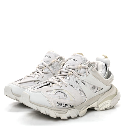 Balenciaga Rubber Mesh Fabric Monocolor Recycled Sole Womens Track Sneakers 35 White 4 of 8