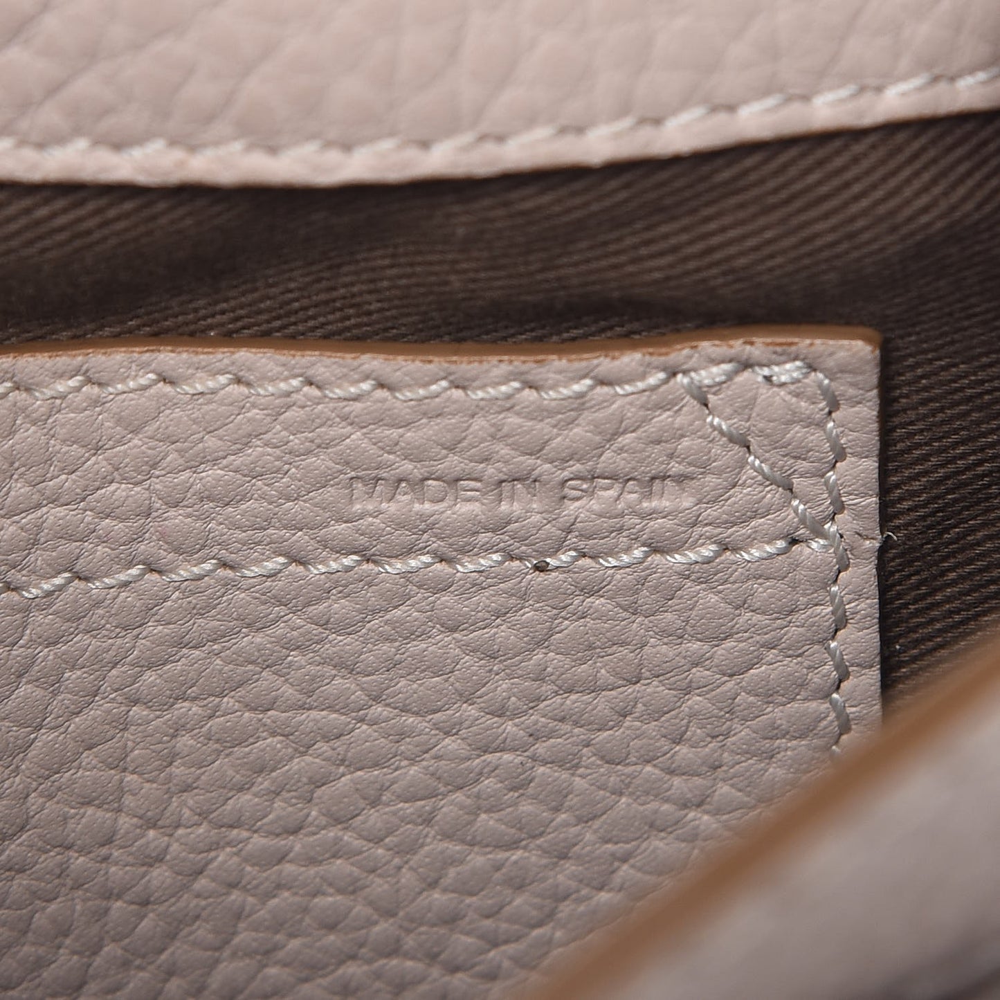 Calfskin Mini Marcie Round Crossbody Bag Abstract White