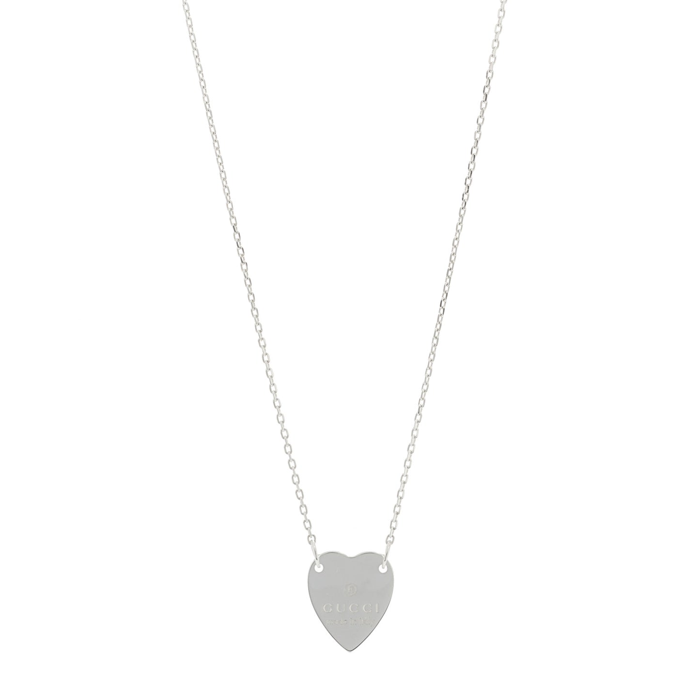 Sterling Silver Trademark Heart Pendant Necklace