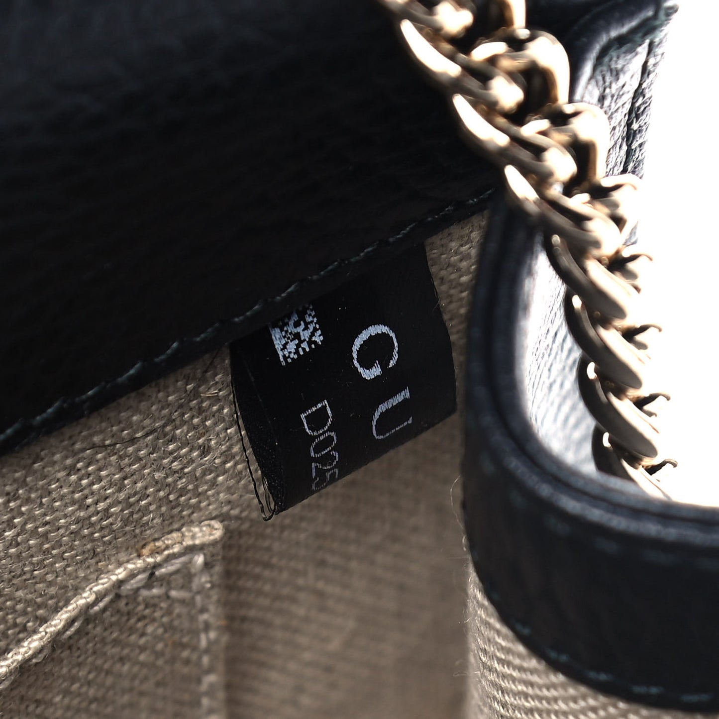 Dollar Calfskin Small Interlocking G Shoulder Bag Black
