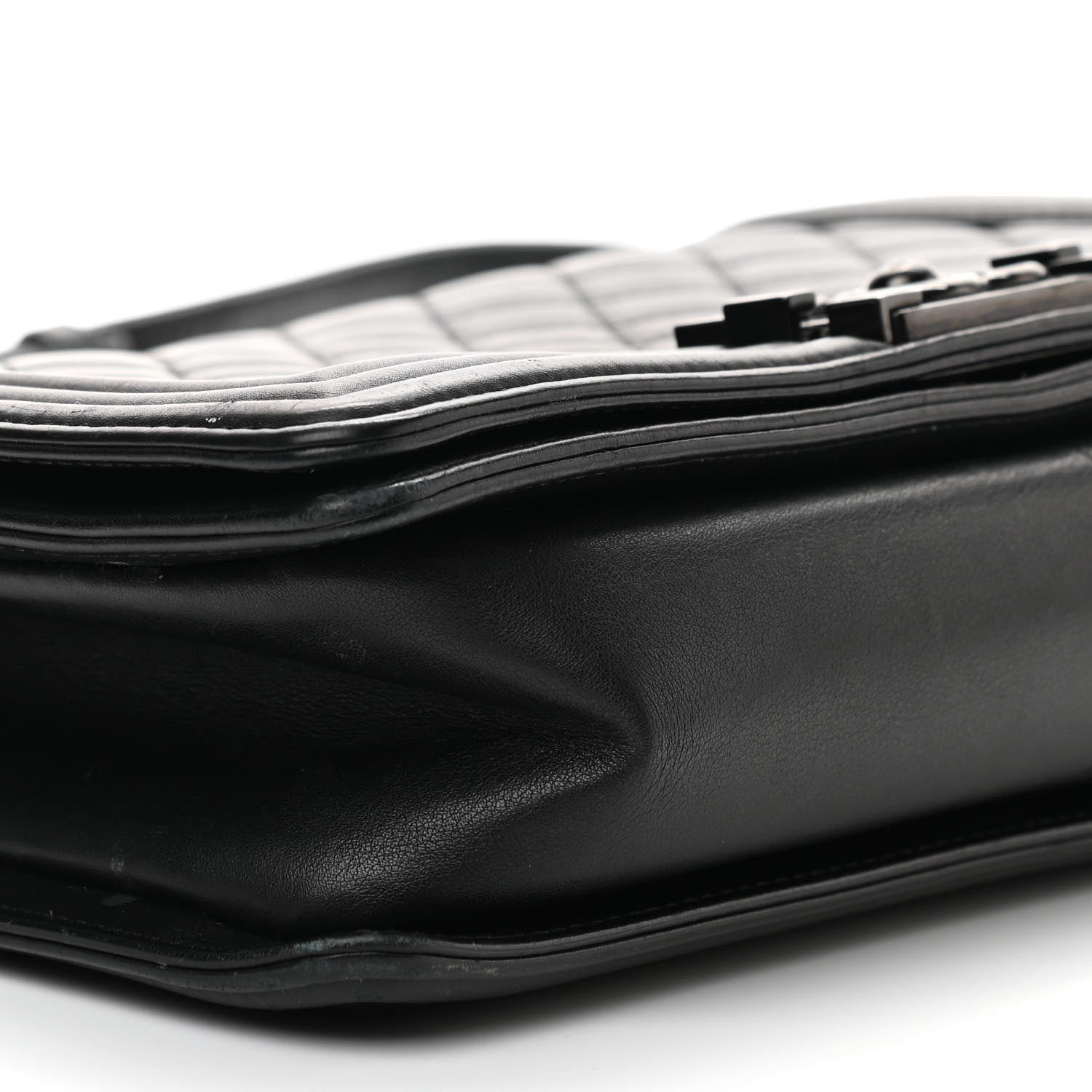 Chanel Calfskin Quilted Medium Boy Flap So Black 8 of 10