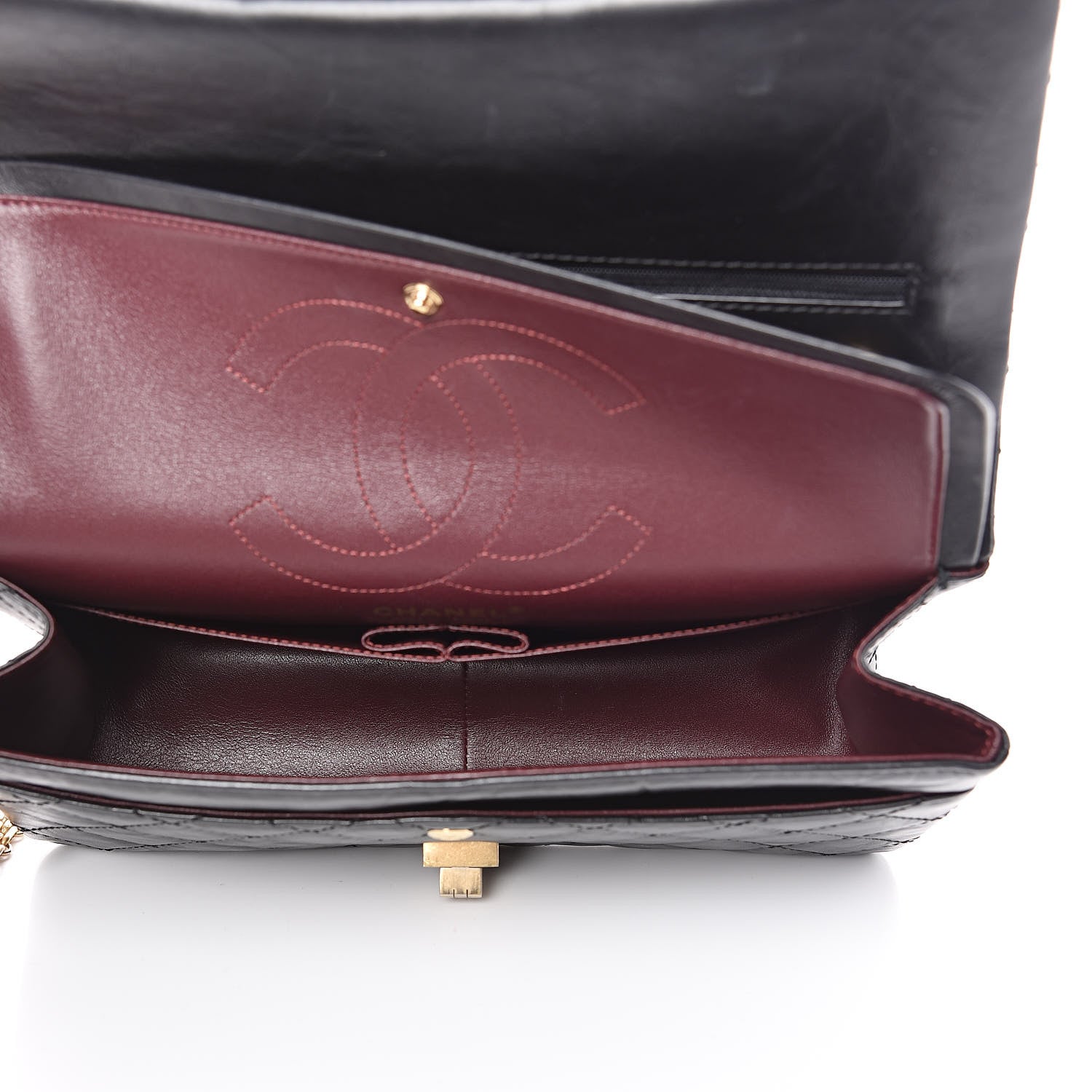 Chanel Aged Calfskin Quilted 2.55 Reissue 226 Flap Black 5 of 13