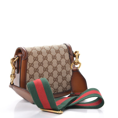 Gucci Monogram Small Lady Web Shoulder Bag Beige Cuir 3 of 7