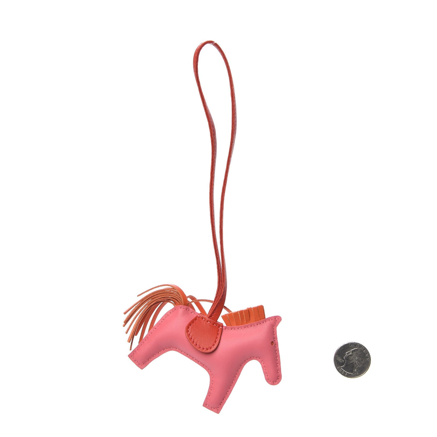 Milo Lambskin Grigri Rodeo Bag Charm PM Rose Azalee Orange Poppy Rouge Indien