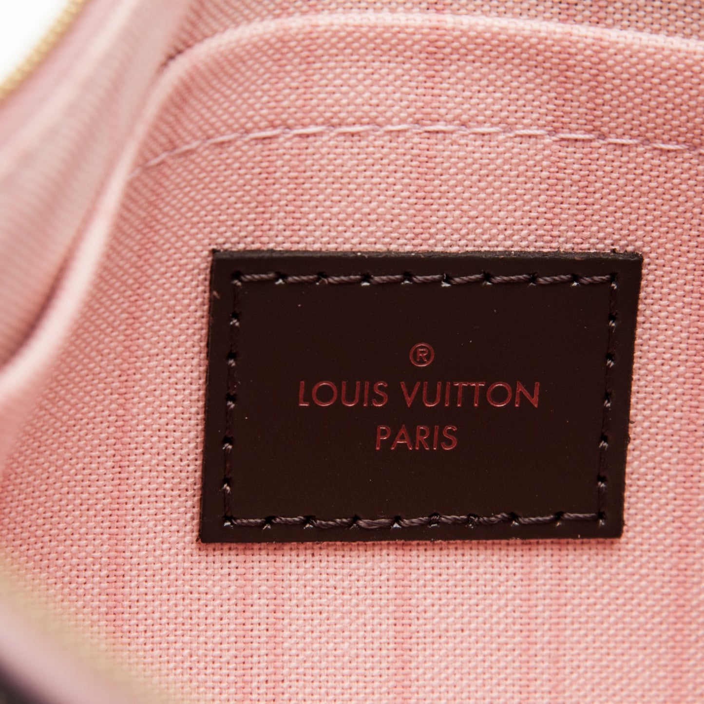 Damier Ebene Neverfull MM GM Pochette Rose Ballerine