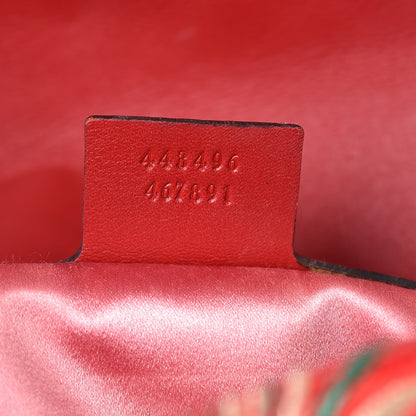 Gucci Jacquard Matelasse Floral Medium GG Marmont Shoulder Bag Red 8 of 8