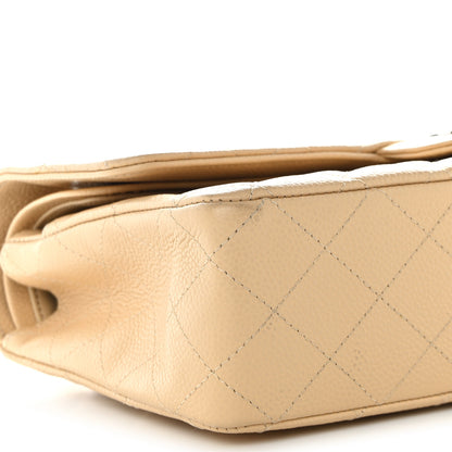 Chanel Caviar Quilted Medium Double Flap Beige 9 of 14