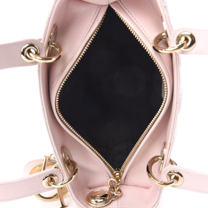 Christian Dior Lambskin Cannage Medium Lady Dior Light Pink 5 of 12