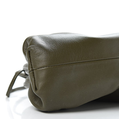 Bottega Veneta Butter Calfskin The Mini Pouch Kaki Fondente 9 of 11