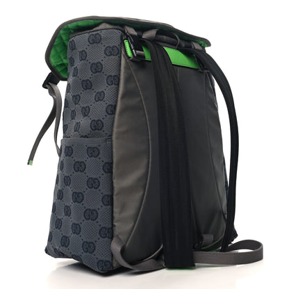 Gucci Jersey GG Monogram All Over Pan Sport Double Buckle Backpack Grey Green Multicolor 3 of 10