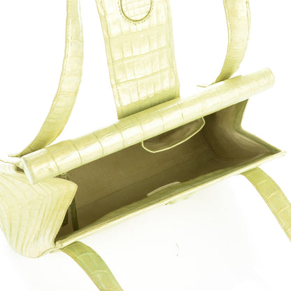 Nancy Gonzalez Crocodile Tote Lime 5 of 8