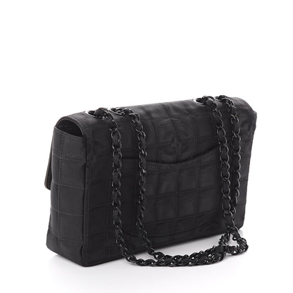 Chanel Nylon Medium Travel Flap Black 2 of 9