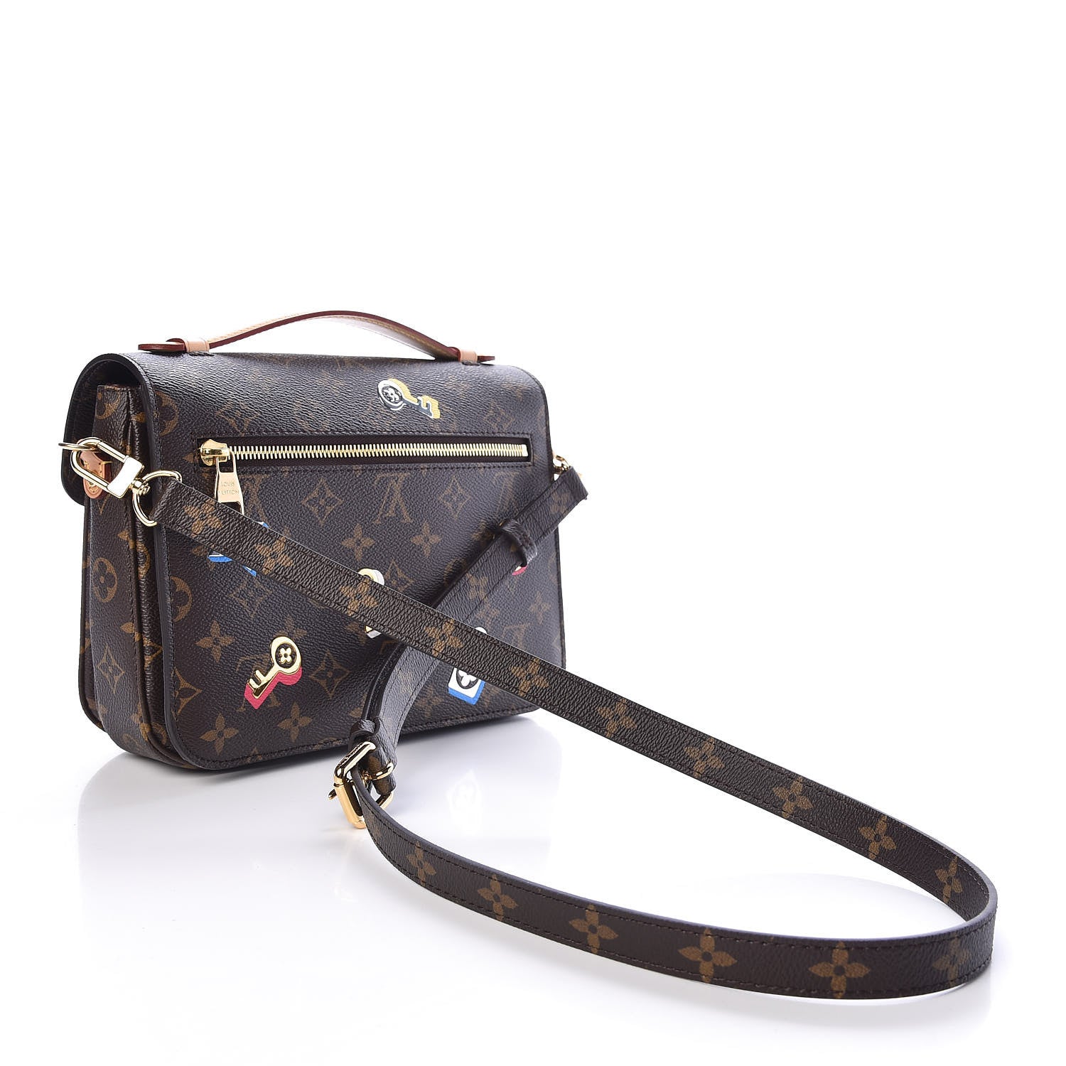 Louis Vuitton Monogram Love Lock Pochette Metis 3 of 10
