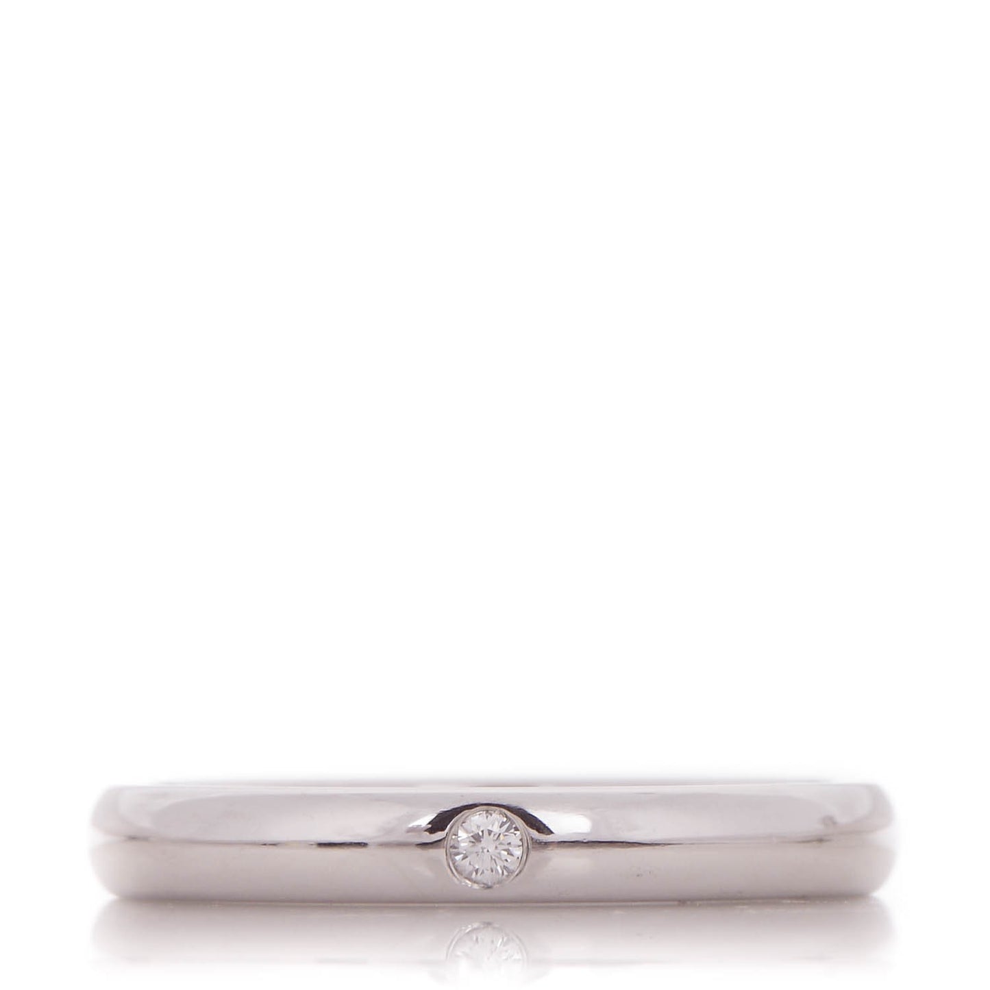 Platinum Diamond Elsa Peretti Band Ring 5.25