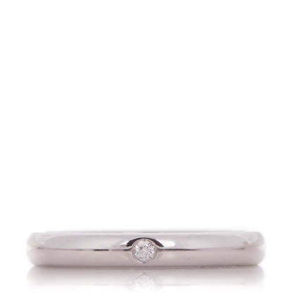 Tiffany Platinum Diamond Elsa Peretti Band Ring 5.25 1 of 6