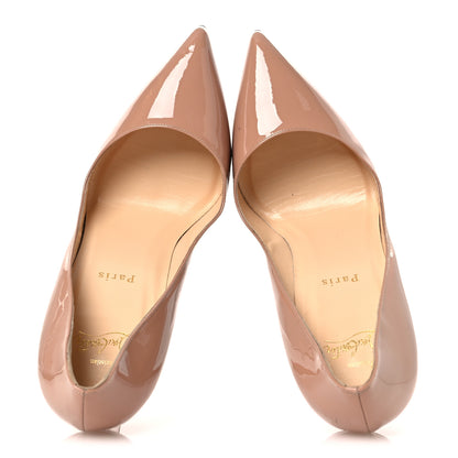 Christian Louboutin Patent Pigalle 100 Pumps 40.5 Nude 2 of 13