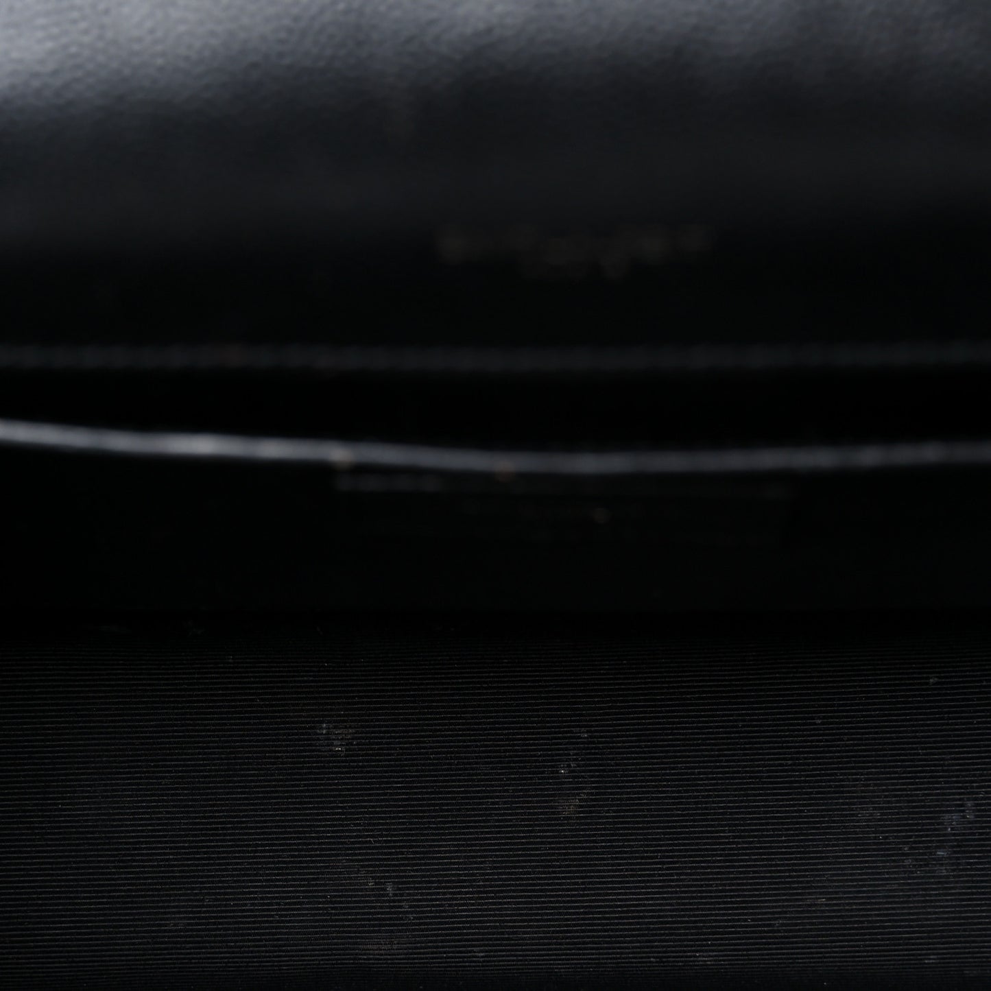Grain De Poudre Textured Mixed Matelasse Triquilt Medium Monogram Monochrome Satchel Black