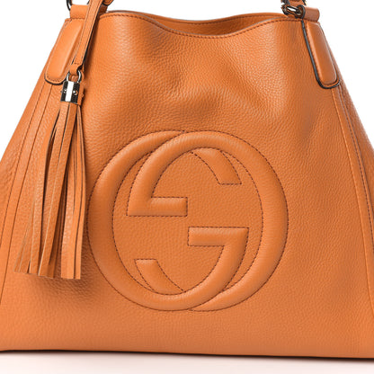 Gucci Pebbled Calfskin Medium Soho Shoulder Bag Curcuma 12 of 12