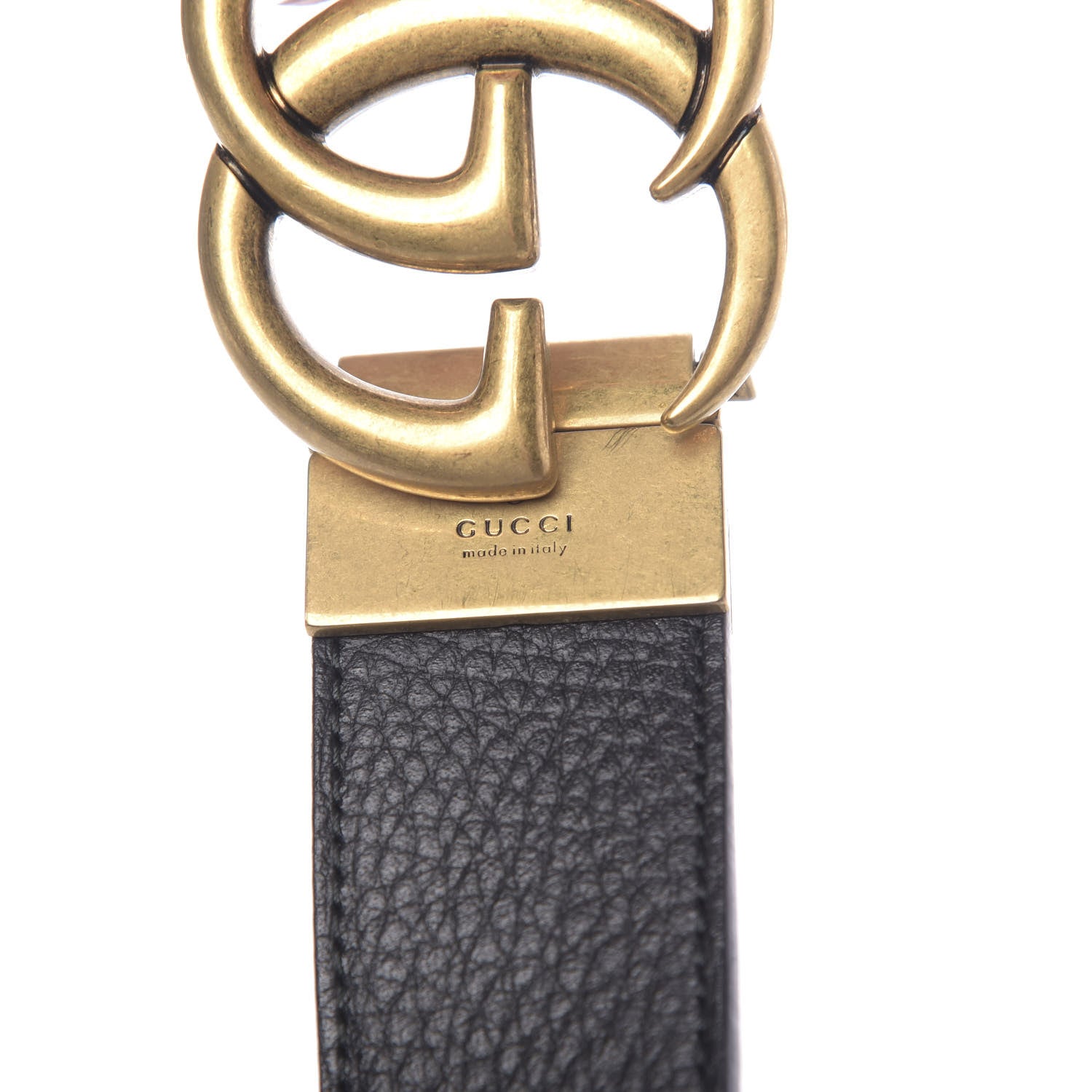 Gucci Calfskin Double G Reversible 37mm Belt 100 40 Black Cocoa 4 of 6