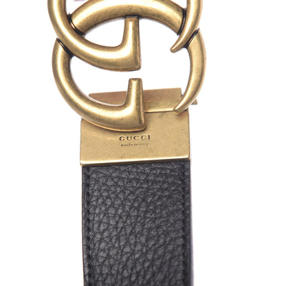 Gucci Calfskin Double G Reversible 37mm Belt 100 40 Black Cocoa 4 of 6
