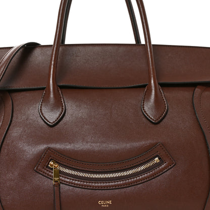 Celine Supple Shiny Lambskin Medium Smiling New Luggage Brick 7 of 9