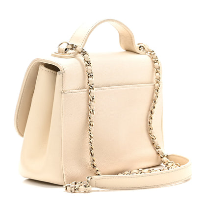 Chanel Caviar Quilted Small Business Affinity Flap White 3 of 10