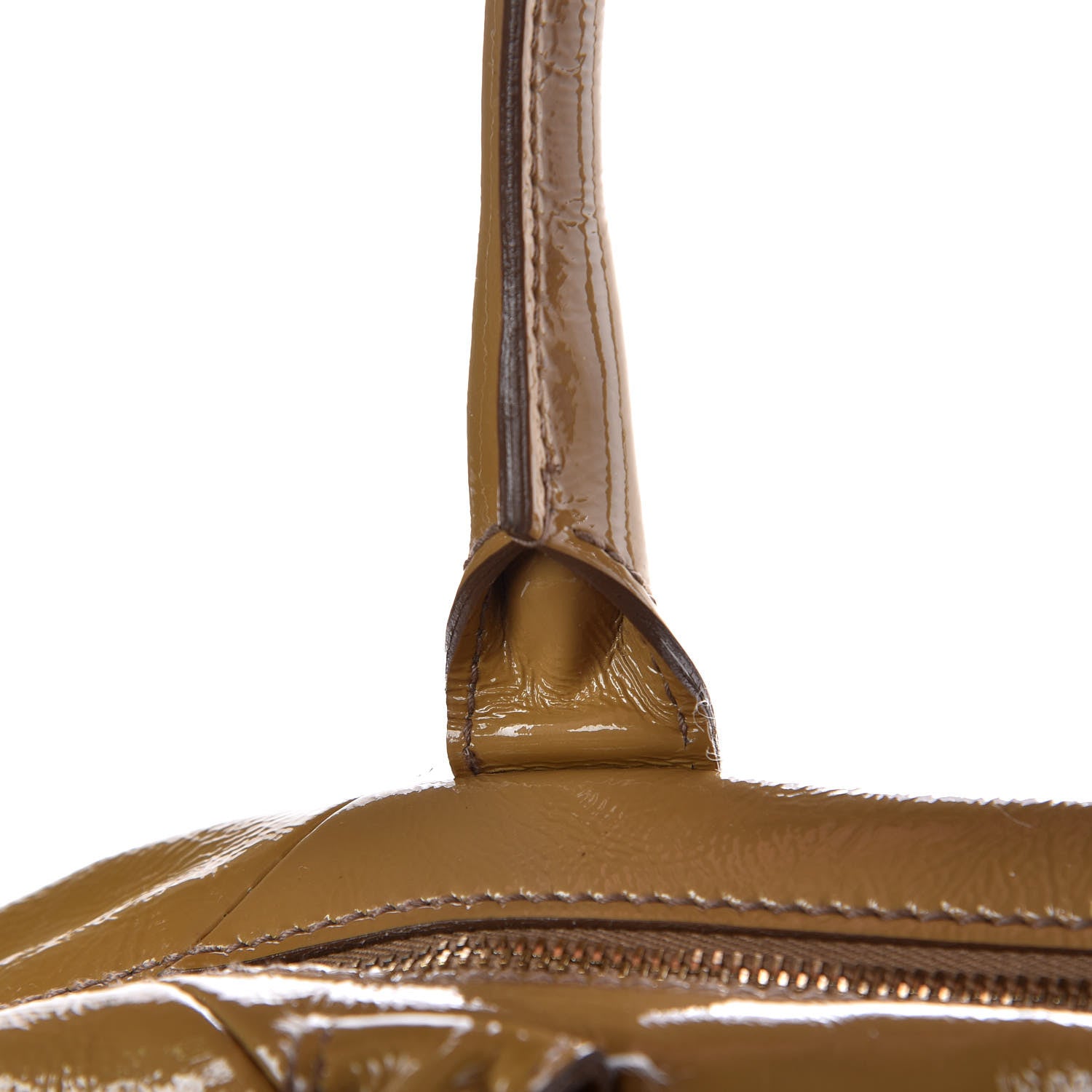 Saint Laurent Patent Medium Easy Y Bag Camel 10 of 15