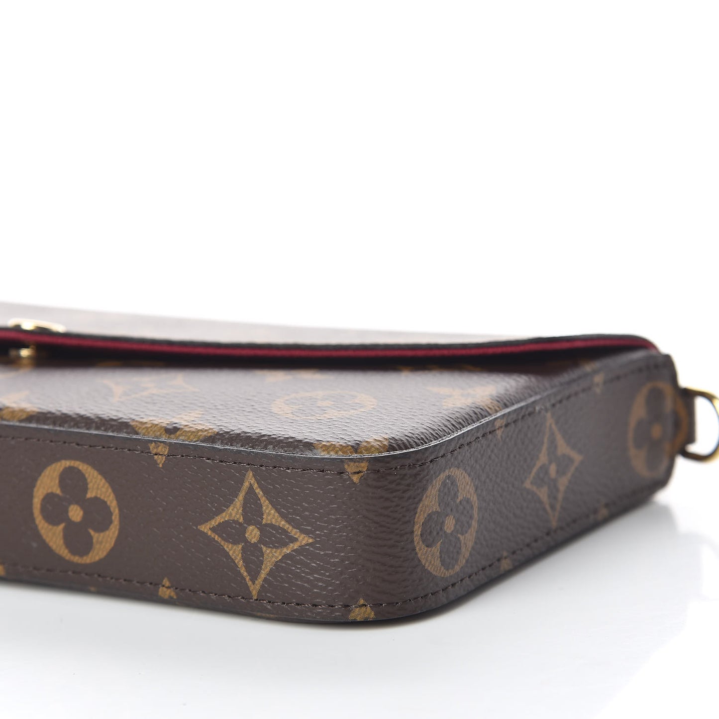 Monogram Pochette Felicie Chain Wallet Fuchsia
