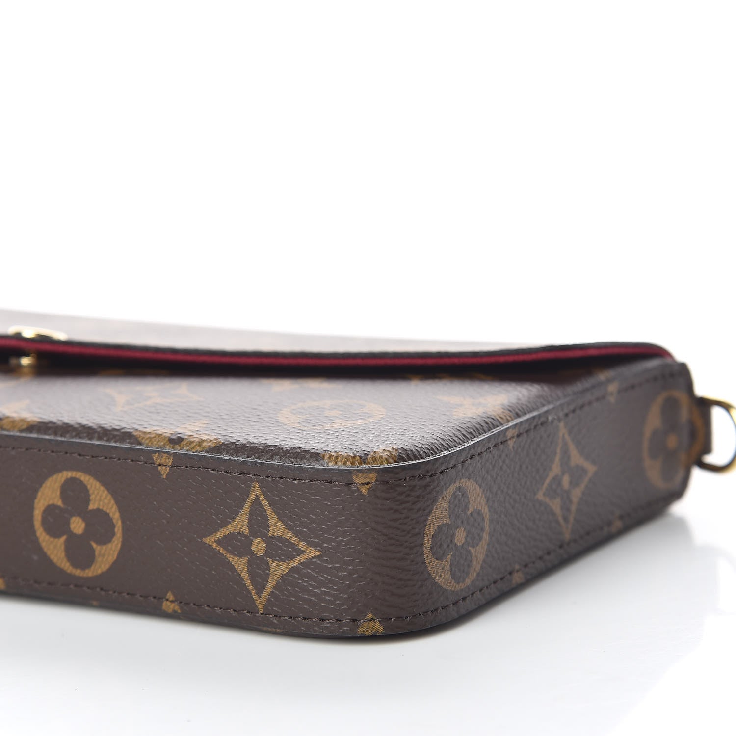 Louis Vuitton Monogram Pochette Felicie Chain Wallet Fuchsia 6 of 13