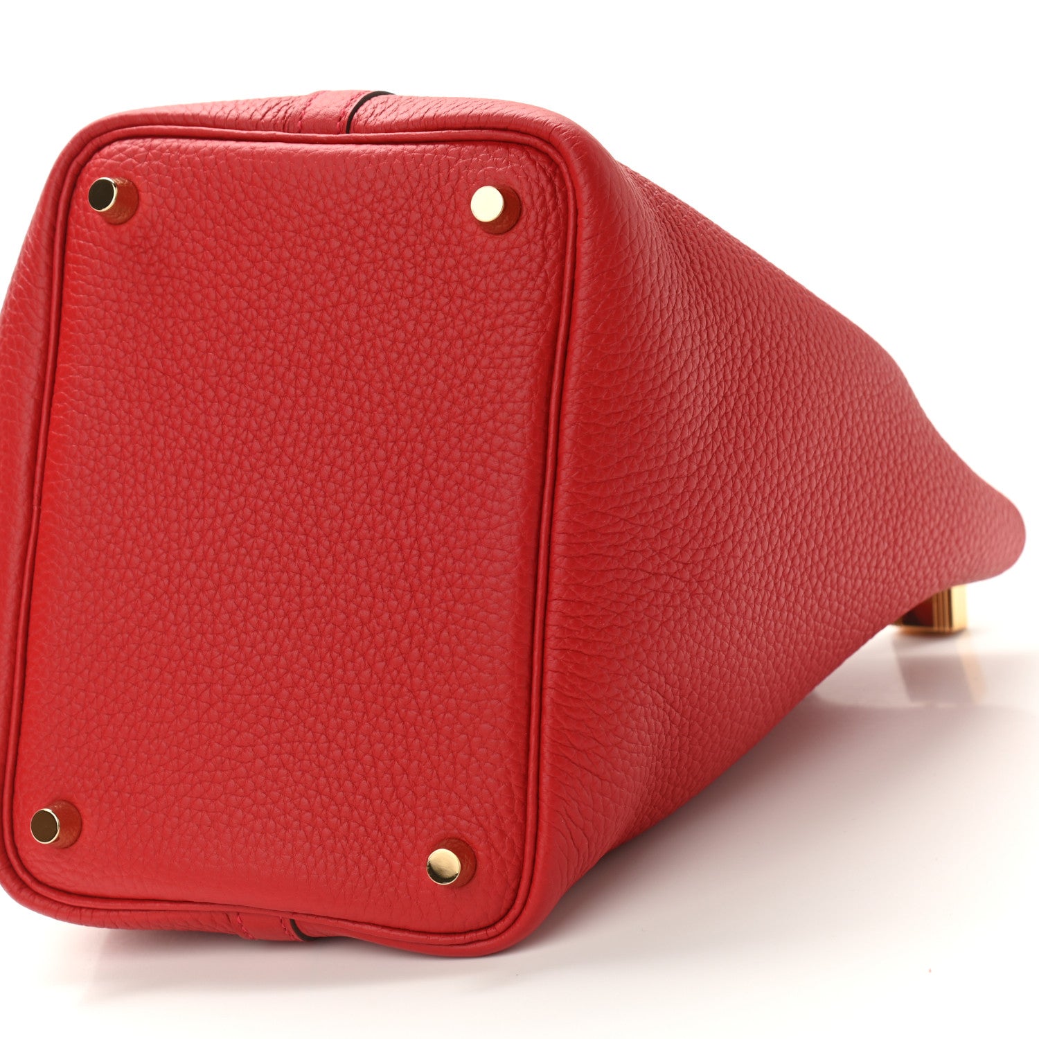 Hermes Taurillon Clemence Picotin Lock 18 PM Rouge Casaque 10 of 11