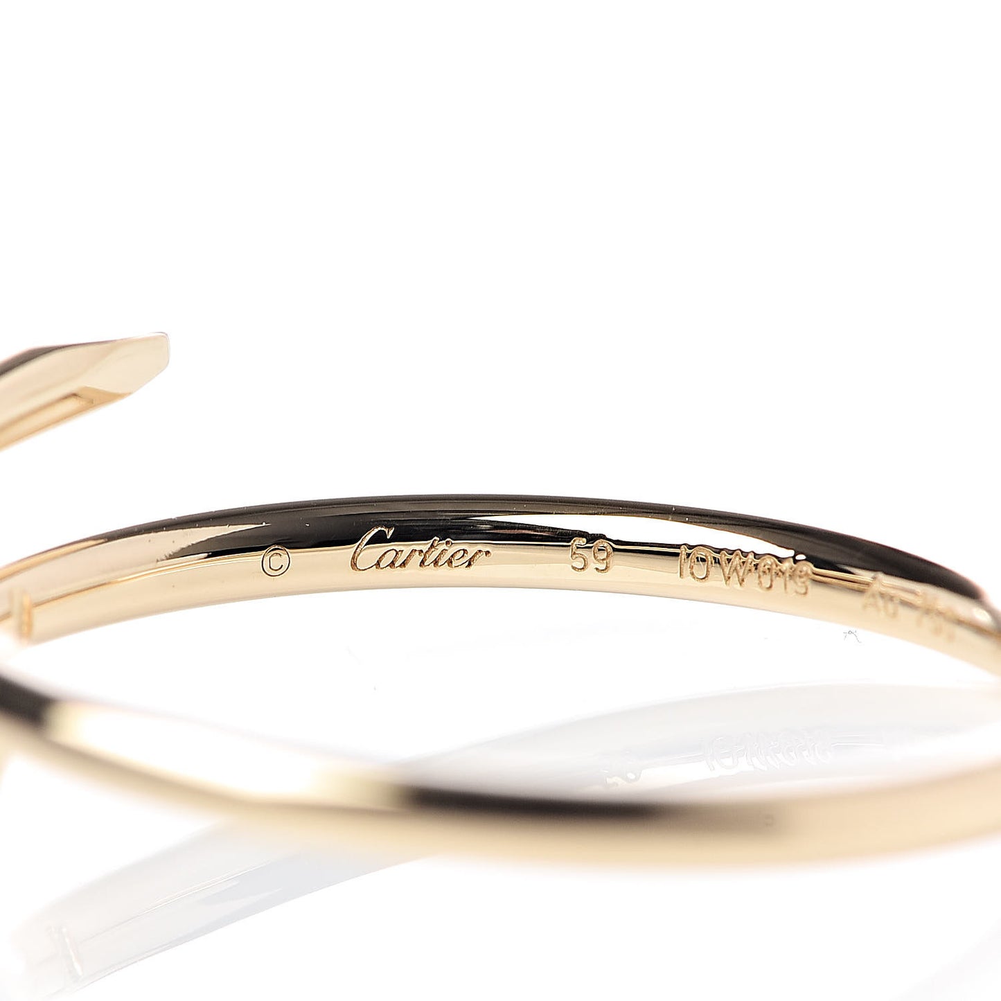 18K Yellow Gold Small Juste Un Clou Ring 59 8.75