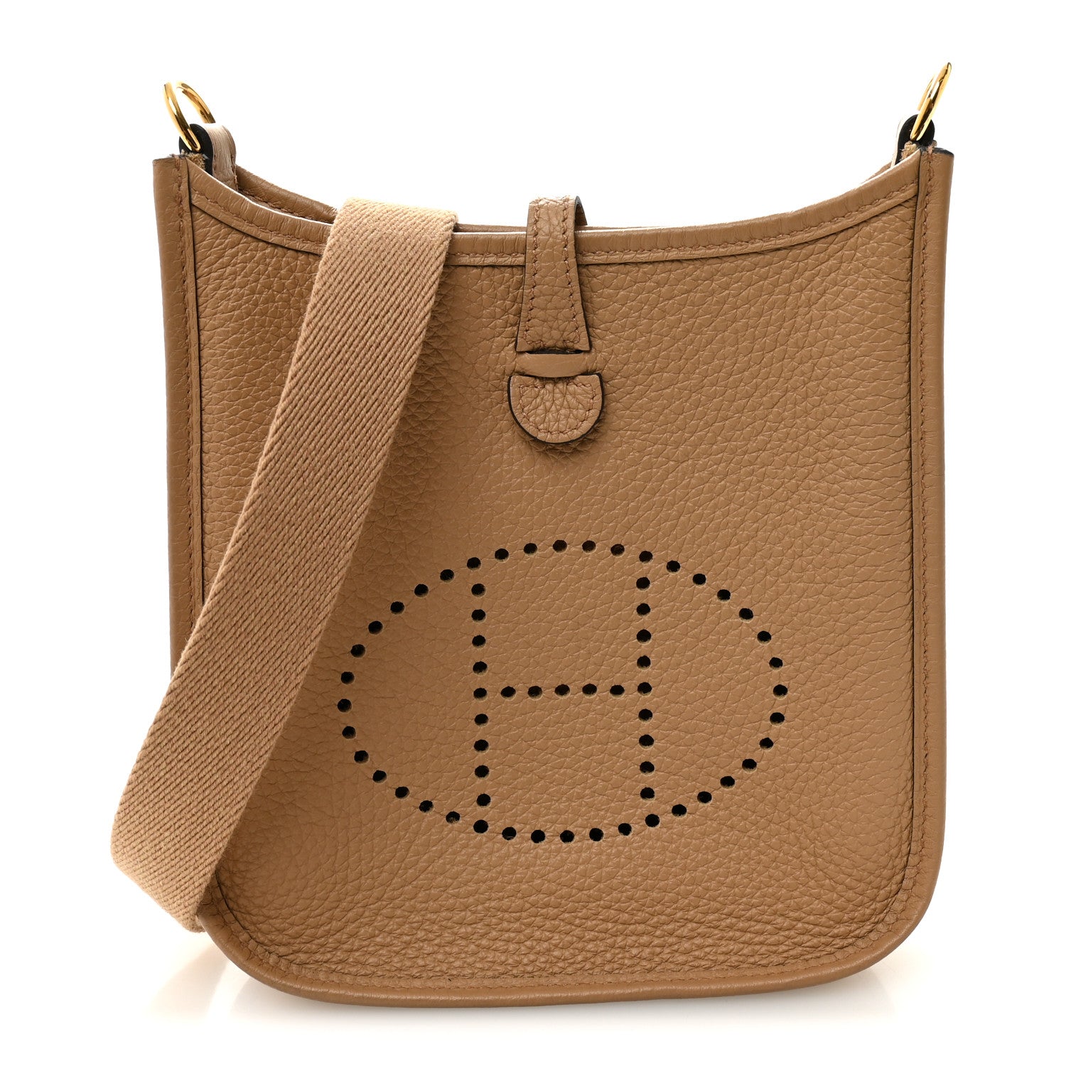 Hermes Taurillon Clemence Amazone Evelyne TPM Chai 1 of 11