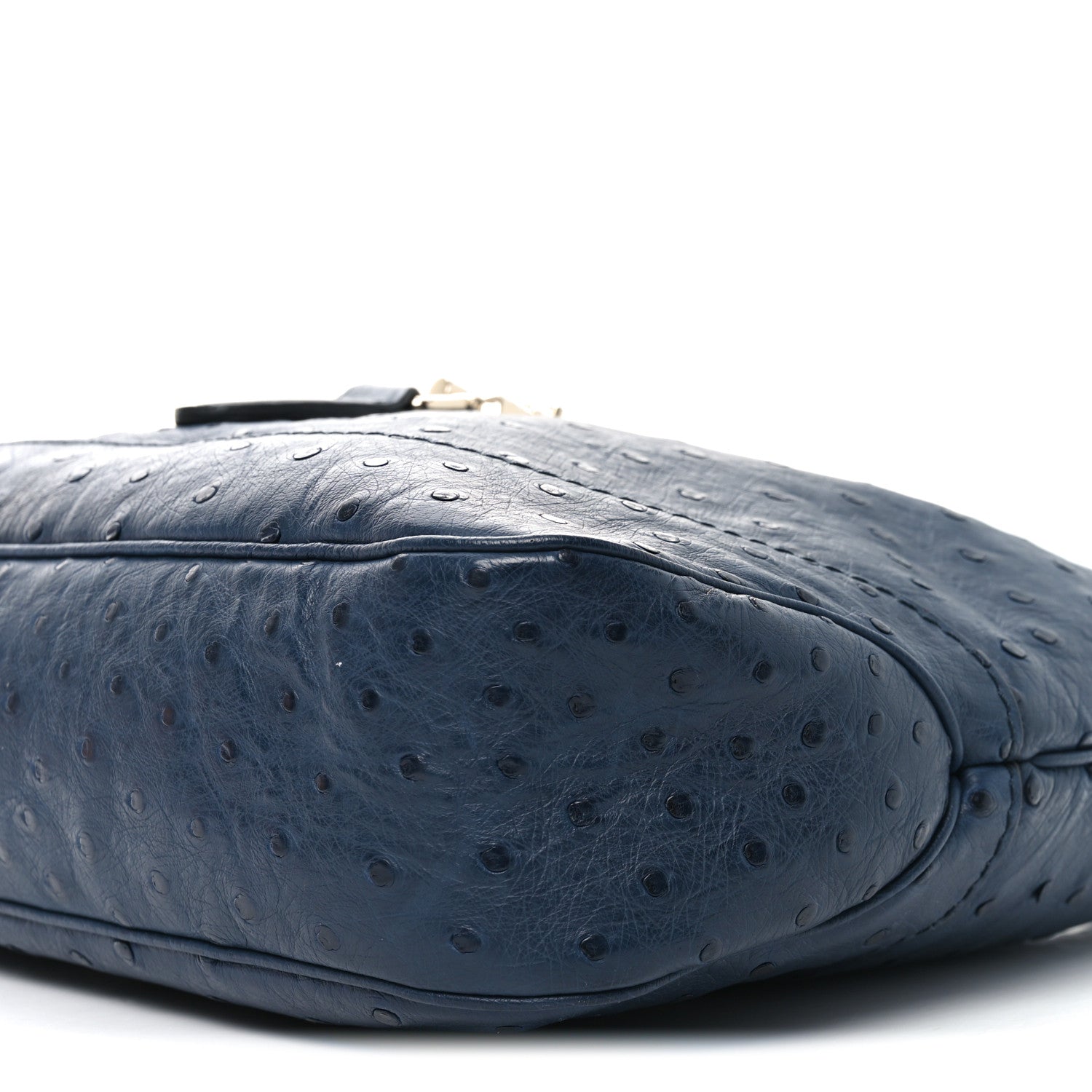Gucci Ostrich Medium Jackie Hobo Navy 10 of 11