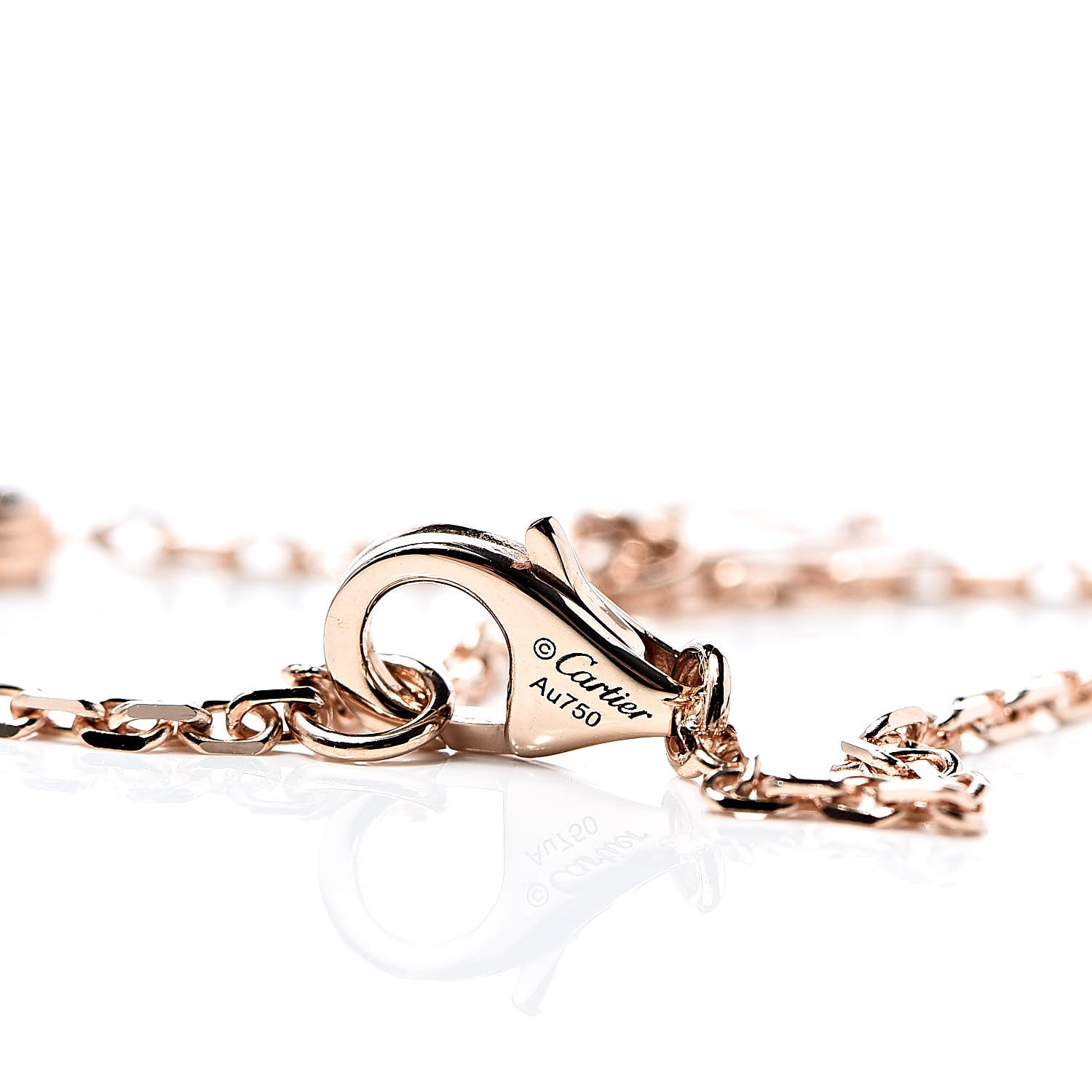Cartier 18K Pink Gold Diamond SM D'Amour Bracelet 4 of 5