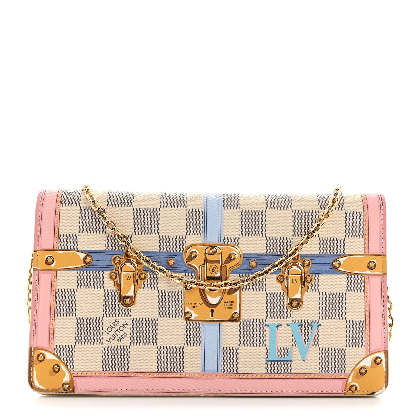 Damier Azur Summer Trunks Pochette Weekend
