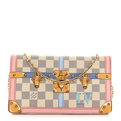 Louis Vuitton Damier Azur Summer Trunks Pochette Weekend 1 of 10