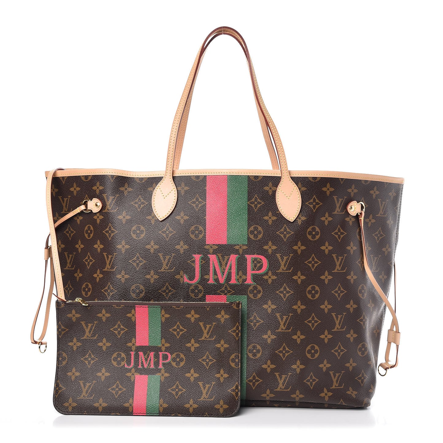 Monogram My LV Heritage Neverfull GM Vert Fuchsia