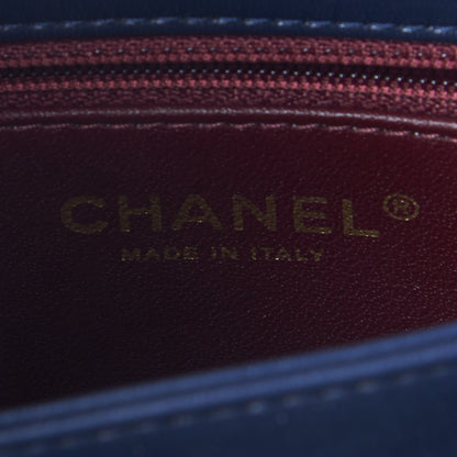 Chanel Lambskin Quilted Medium Trendy CC Flap Dual Handle Bag Navy Blue 8 of 9