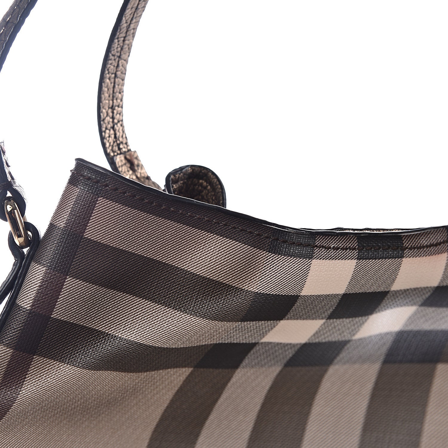 Burberry Smoked Check Small Canterbury Tote Anthracite 14 of 17
