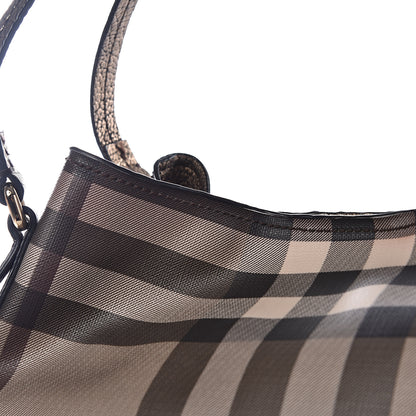Burberry Smoked Check Small Canterbury Tote Anthracite 14 of 17