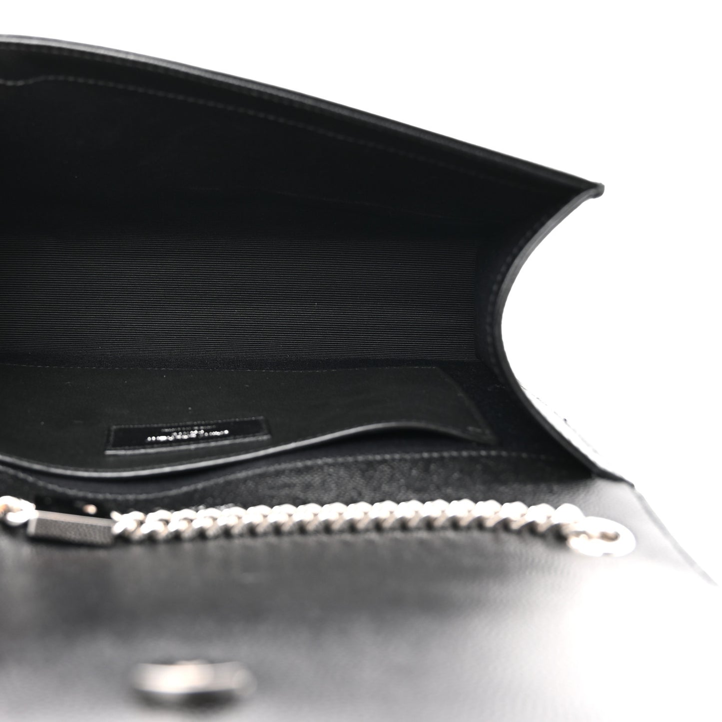 Grain De Poudre Medium Classic Monogram Kate Satchel Black